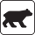 This image of a bear represents a web page icon marker for the map of the geographical service area in northern New Mexico of Two Bears Roadside Repair, the RV Repair New Mexico mechanic dispatch service for RVers who are broke down on the highway road side.
