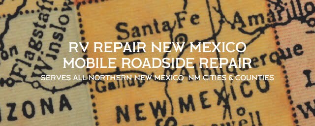 Image represents RV repair in northern New Mexico when an RVer needs road side repair or assistance near a city, pueblo or cities from a RV Repair New Mexico's Roadside RV Repair mobile dispatched mechanic to fix motor home, coach or 5th wheel recreational vehicle.